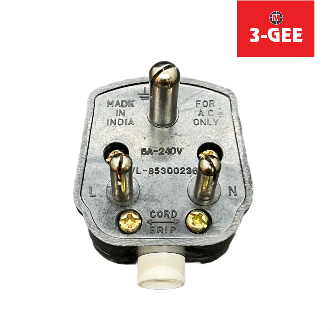 3 Pin Top Plus – Black