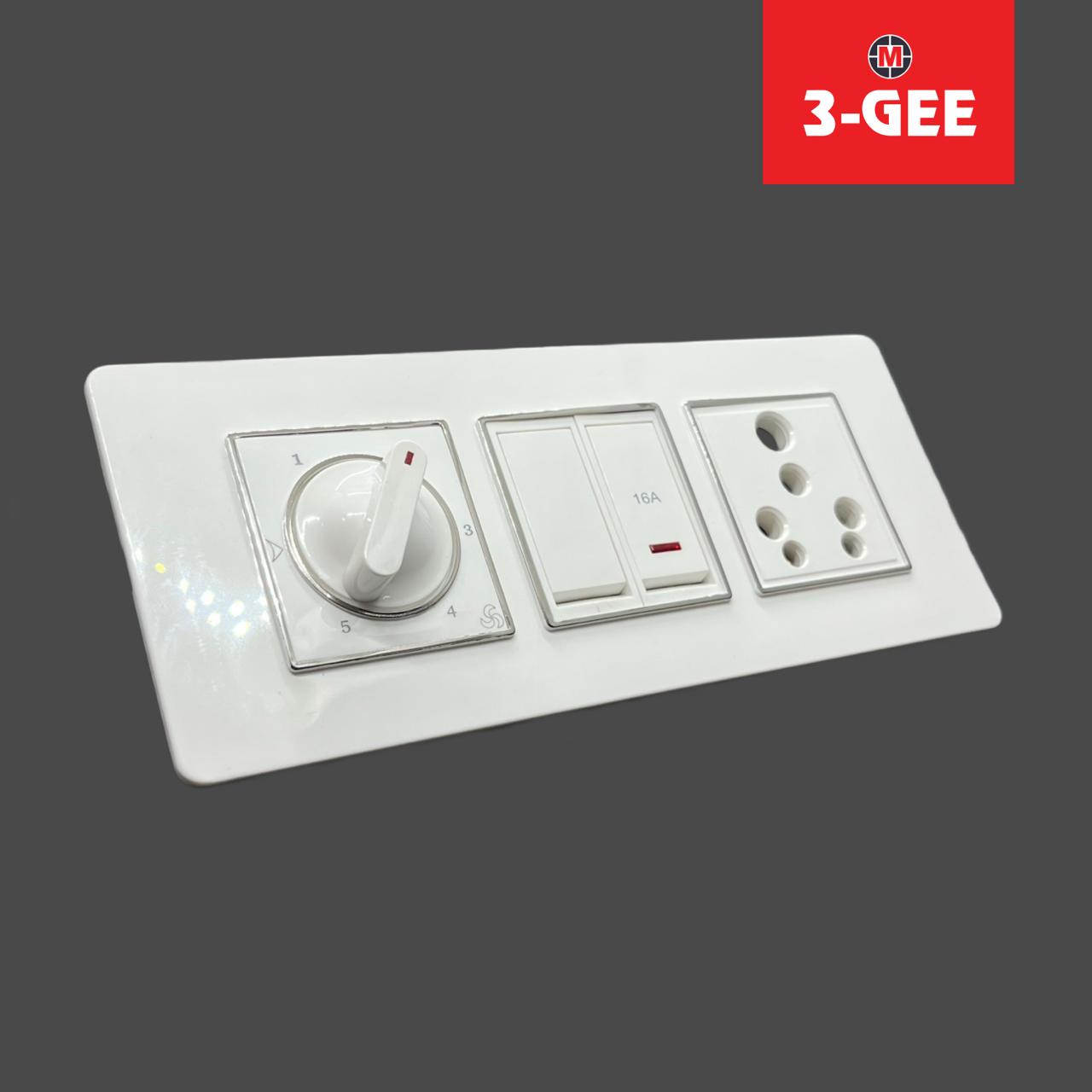 6M White Modular Plate
